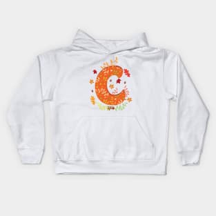 C Autumn Monogram Kids Hoodie